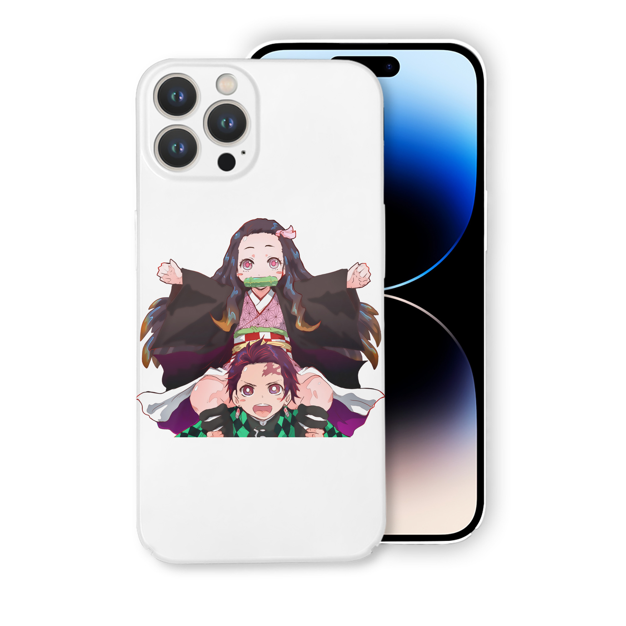 （画像用） 鬼滅の刃（きめつのやいば）竈門 禰󠄀豆子／かまど ねずこ Kamado Nezuko 【iPhone 14シリーズ対応】ハードケース